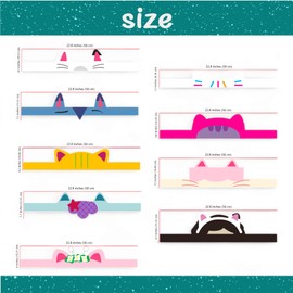 HANEI 18 Cat Dollhouse & Friends Paper Crowns Headbands Tiara Party Favors