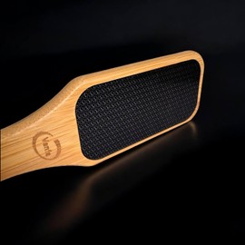 Vanfa Pedicure Pumice Stone Foot File Callus Remover (Bamboo Handle Nano Glass Foot File #79025)