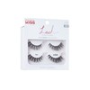 KISS Lash Couture Faux Mink False Eyelashes Double Pack, Knot-Free
