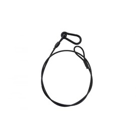 ALGAM LIGHTING Safety Leashes 3mm - 75cm Black - Maximum Load 20kg - Pack of 12 - Black