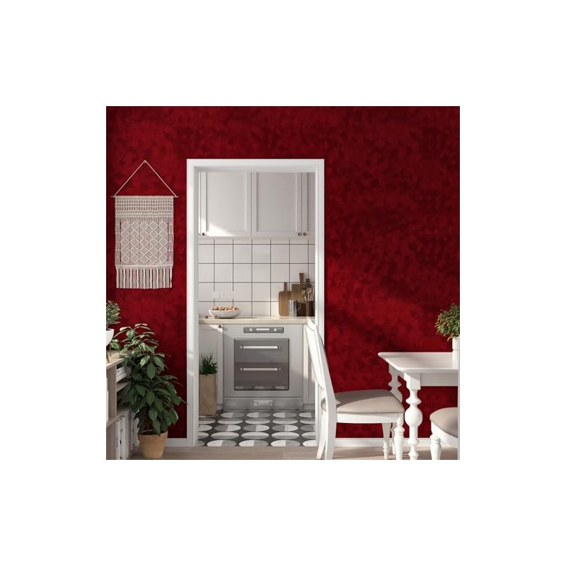 Stickyart - Papel pintado de terciopelo rojo oscuro para cajón,