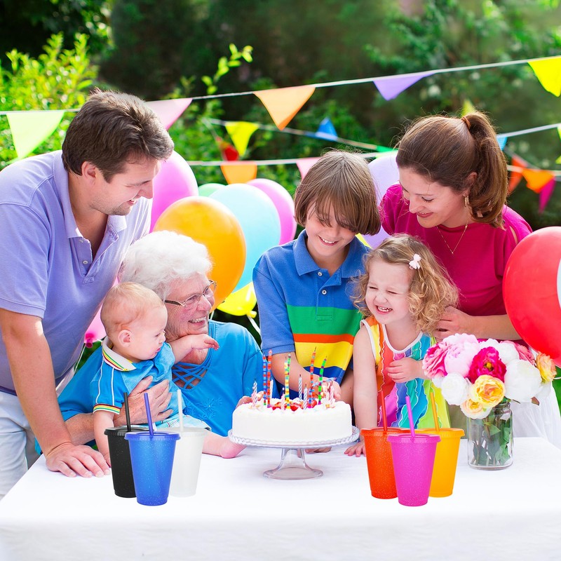 Yisituo 16 Oz Plastic Cups (15, Transparent)