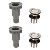 2 Pcs Bathroom Sink Stopper Stainless Steel Wash Basin Drain