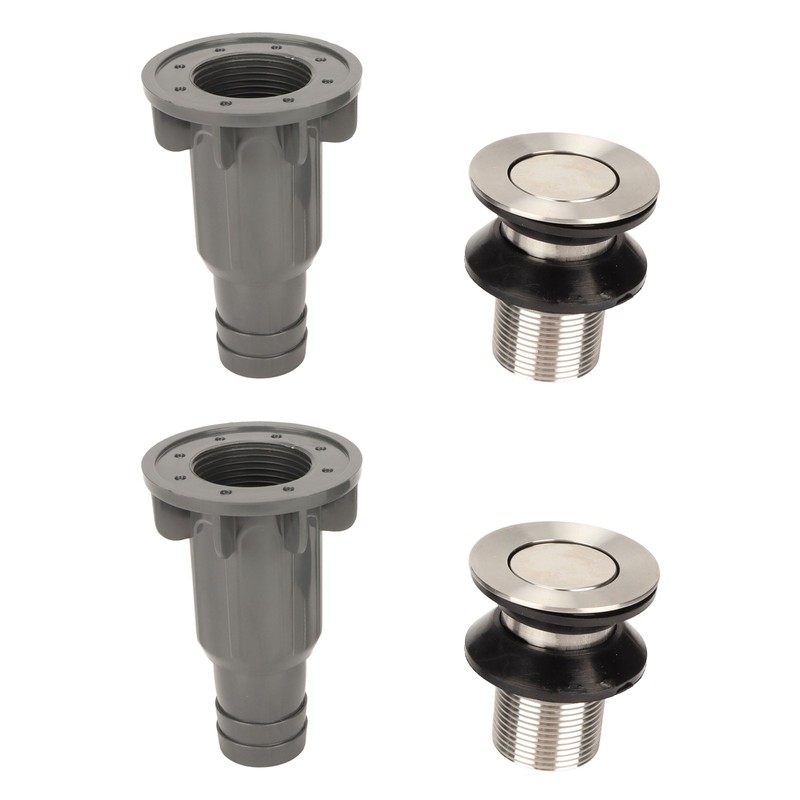 2 Pcs Bathroom Sink Stopper Stainless Steel Wash Basin Drain