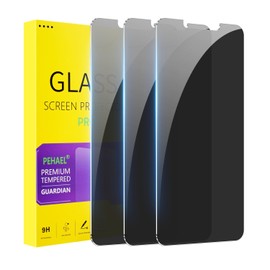 PEHAEL 3 Pack for iPhone 11/iPhone XR Privacy Screen Protector Anti-Spy Tempered Glass Film 9H Hardness Easy Installation Bubble Free [6.1 inch]
