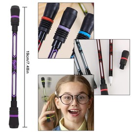 XPEX Pack of 4 Spinning Pens, Pen Spinning Pen, Cool and Interesting, Smooth Writing, Feel the Joy of Moving Your Fingers
