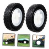 CHILDWEET 2pcs Solid Mute Rubber Casters for Lawn Mowers and
