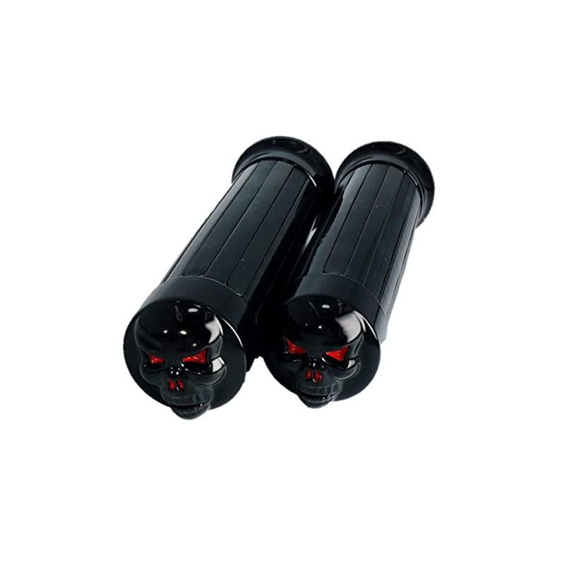 Motorcycle Grip 1 inch 25mm Skull End Grip American Custom
