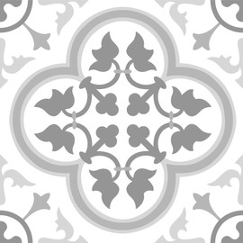 FloorPops FP2953 Remy Peel & Stick Floor Tiles, Grey