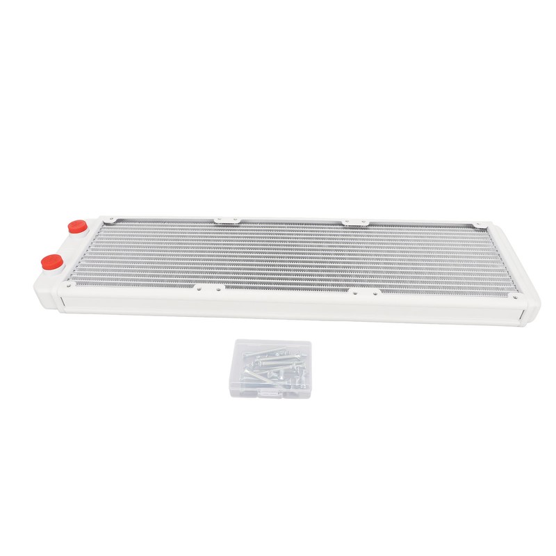 Water Cooling Radiator 18 Pipes Aluminium Alloy Fins G1/4 Thread