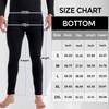 CL convallaria Men's Thermal Pants 2/4 Pcs Fleece Lined Thermal