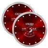 ZORUNNA 2Pcs Diamond Saw Blades, 6" Tile Grinder Cutter Blade,