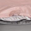 J.Din Blush Pink and Grey Plain Dyed Duvet Cover -