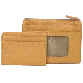 Julia Buxton Solid Pebble Vegan Leather Lg ID Coin Case