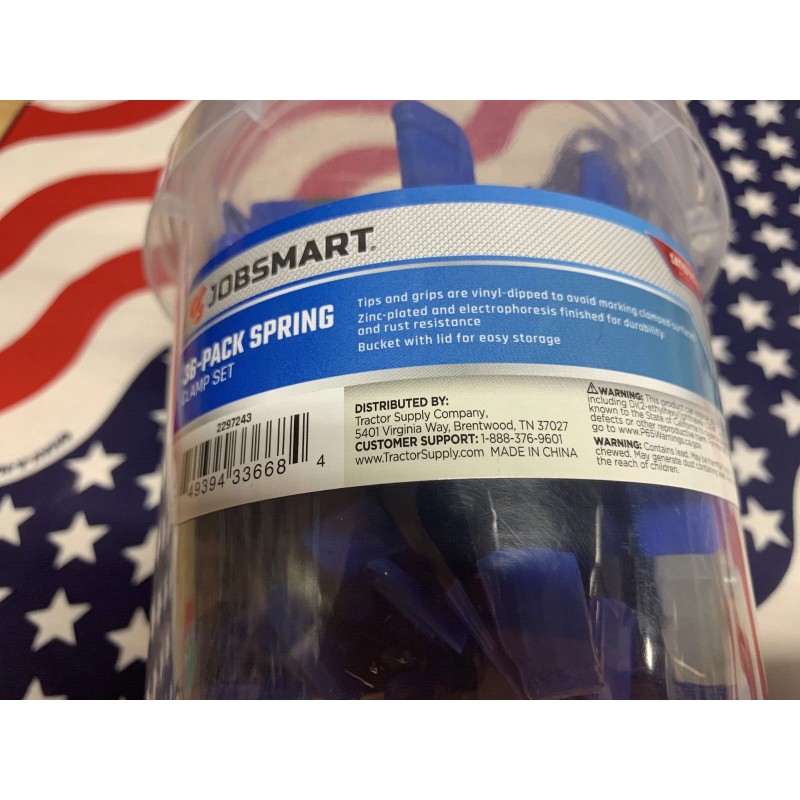 JobSmart 36-Pack Assorted Spring Clamp Set