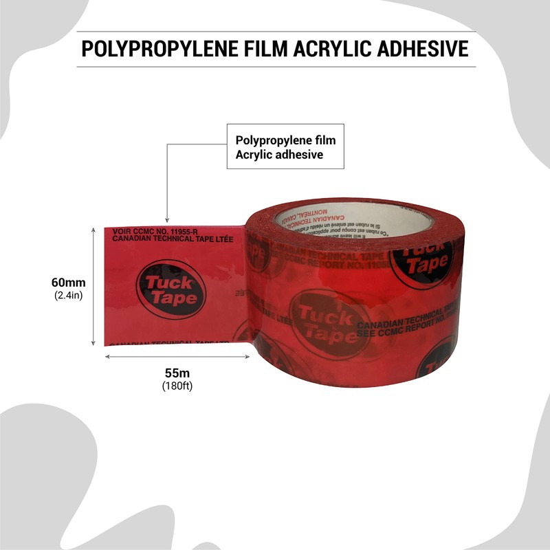 Tuck Tape Construction Sheathing Tape, Epoxy Resin Tape, 2.4 in