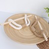OCIOLI 4 Pieces Boho Curtain Tiebacks Curtain Holdbacks Handmade Curtain
