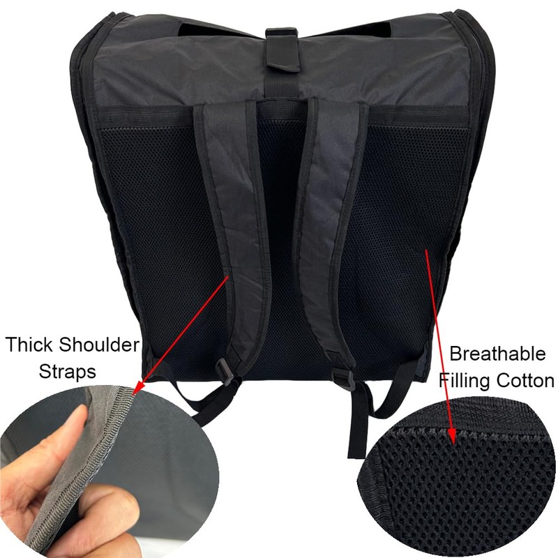 Brogtorl Stroller Backpack, Baby Pram Travel Bag, Baby Stroller Storage