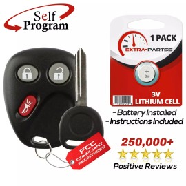 Extra-Partss Remote Car Key for 2003 2004 2005 2006 Silverado Suburban Tahoe Sierra Yukon