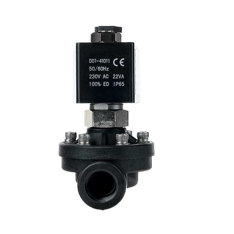 FSA Solenoid Valve Plastic PA6 1/2 Inch 230 V AC