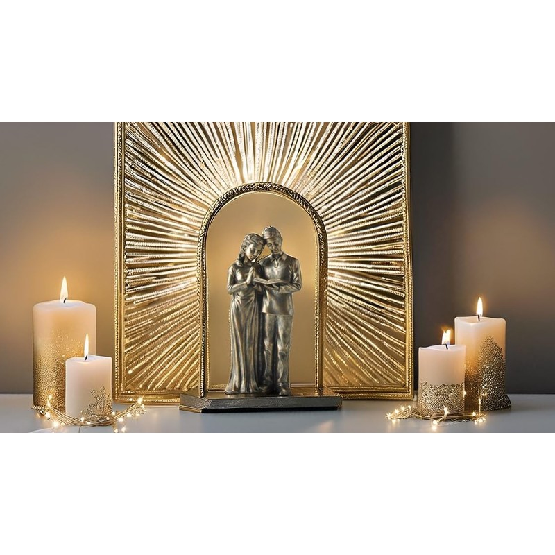 JFSM INC. Praying Husband and Wife Figurine – 8" Resin