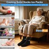 SuzziPad Cold Therapy Socks, Adjustable Ankle Ice Pack Wrap for