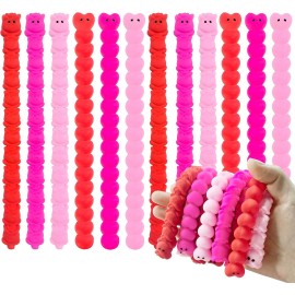 Holydeck 36 Pcs Valentines Love Rose Stretchy Strings Sensory Fidget Toys,Autism Toys