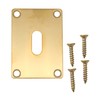 Repair Escutcheon Key Hole Cover Plate Screw Fix Polished Brass
