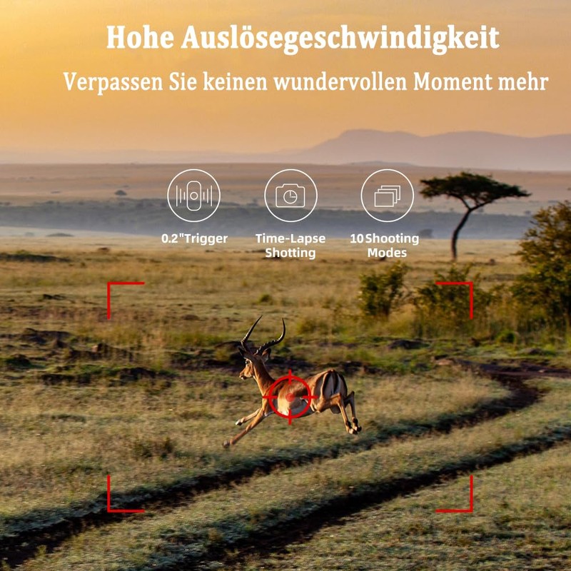 FunKind Wildlife Camera 4G App, 120 MP 4K, Wildlife Camera