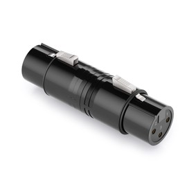 deleyCON XLR Audio Adapter Coupling Connector XLR Female to XLR Female for 3-Pin XLR Cable Speaker Microphone Mixing Console Musical Instrument Recording Studio