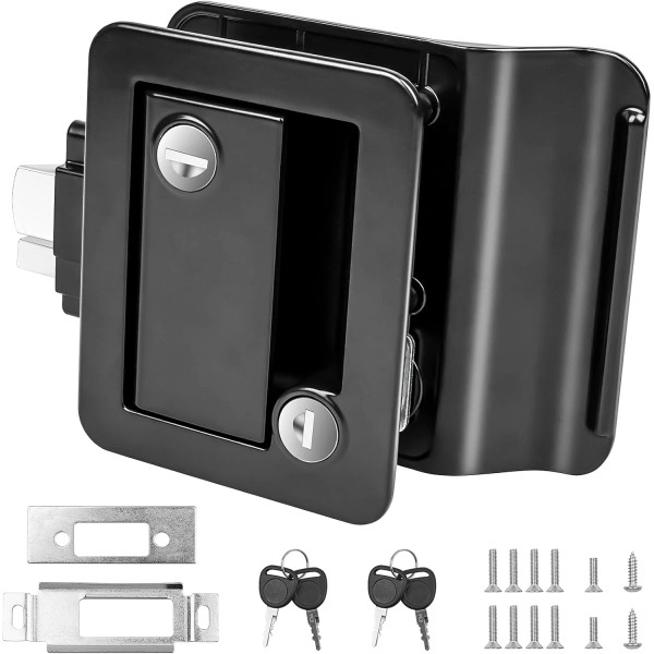 Siasky Black RV Door Lock Replacement, Upgraded RV Door Latch