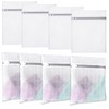 8 Pieces Mesh Laundry Bags with Zip 40x30cm Small Washing