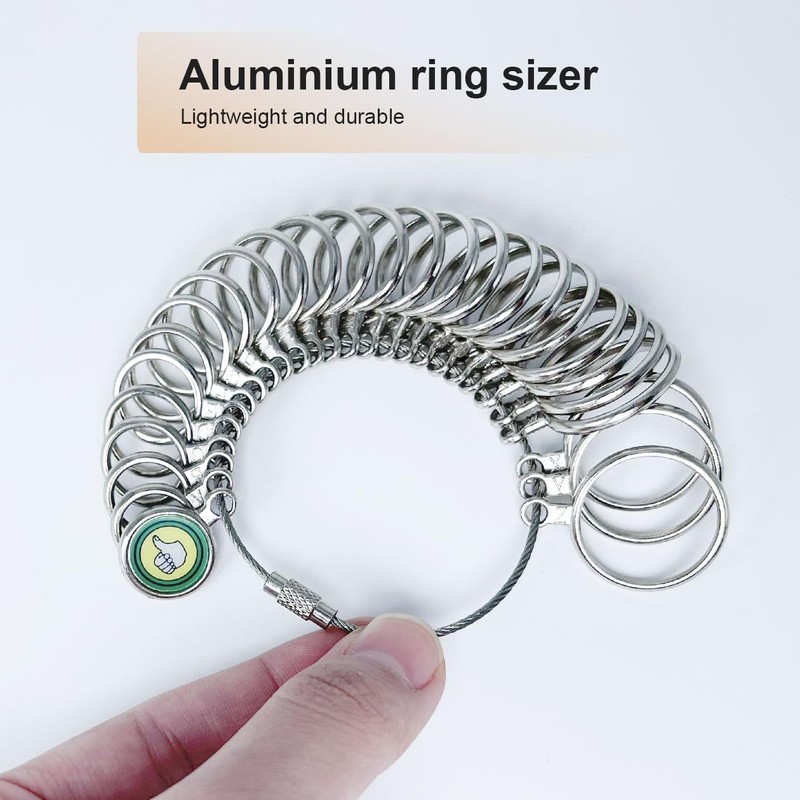 Ring Sizer UK,A-Z Ring Measurement Tool,Professional & Accurate Ring Gauge