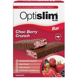 OptiSlim VLCD Bar Choc Berry Crunch 5 x 60g Bars