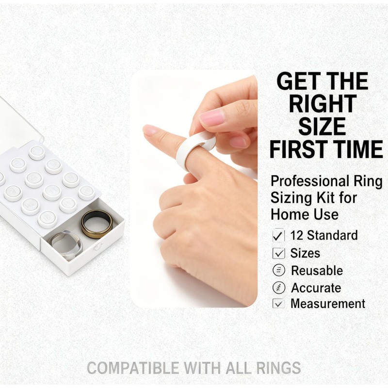 Liedrg Ring Sizing Kit Compatible with Oura Ring 4 -