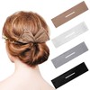 4 Pieces Deft Hair Bun Maker Doughnut Hair Bun French