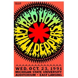 Red Hot Chili Peppers - Concert Poster print (24”x36”)