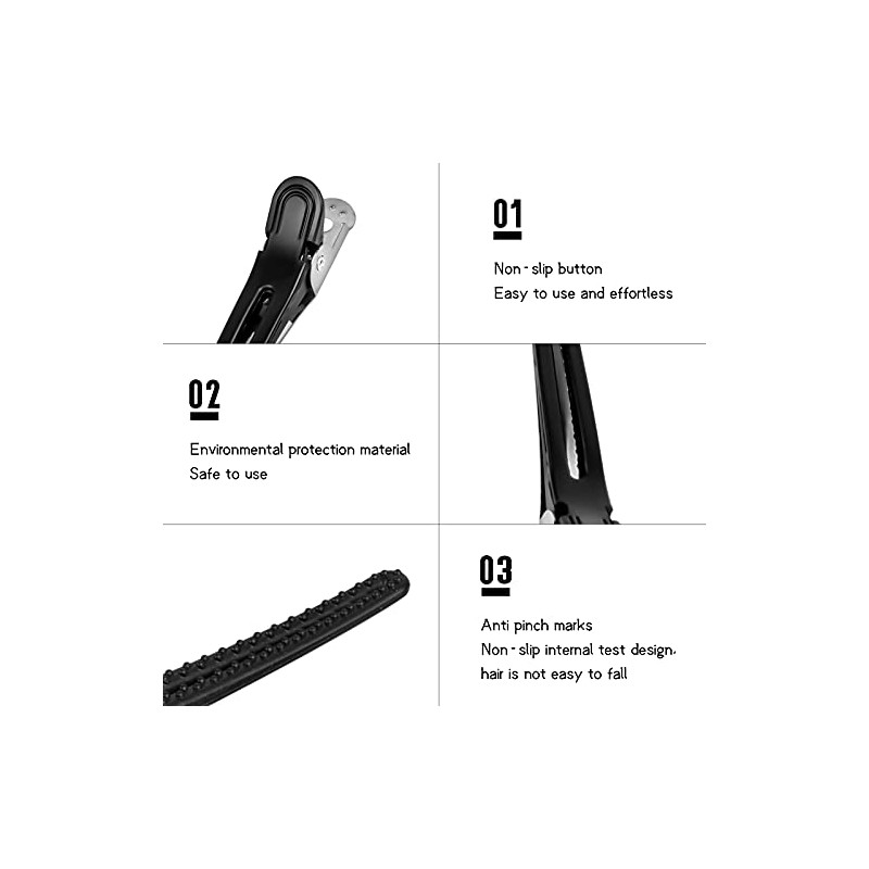 12pcs Pinzas Para Cabello Para Estilizar y Seccionar, Pinzas Para