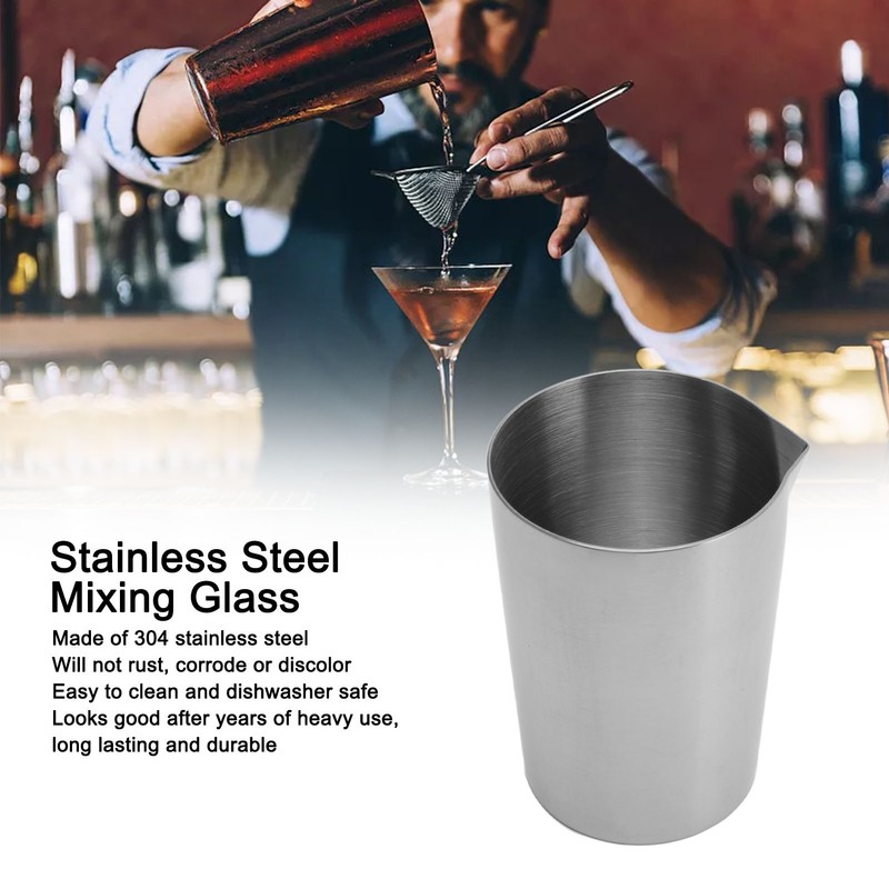 304 Stainless Steel Cocktail Mixing Glass Stirring Cup with Eagle