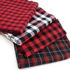 Set of 4 Fat Quarters, Lodge Red & Black Assorted