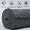 1 Pack Felt Multi-Purpose Insulation Blanket-8Ft x 1.3Ft x 0.2In