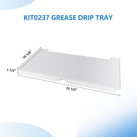 Drip Tray Heat Baffle Replacement for Traeger Timberline 1300 Series Grills KIT0237 BCA964,Stainless Steel Drip Pan Compatible With Traeger Grill Accessories BAC515 Timberline 1300 Drip Tray Liner