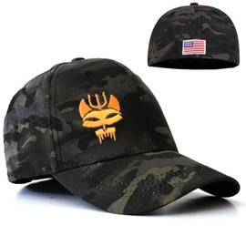 Black Multicam Camouflage US Navy Seal Team Six Baseball Cap Flexible Fit Tactical Seals Trident Airsoft Operator Hat