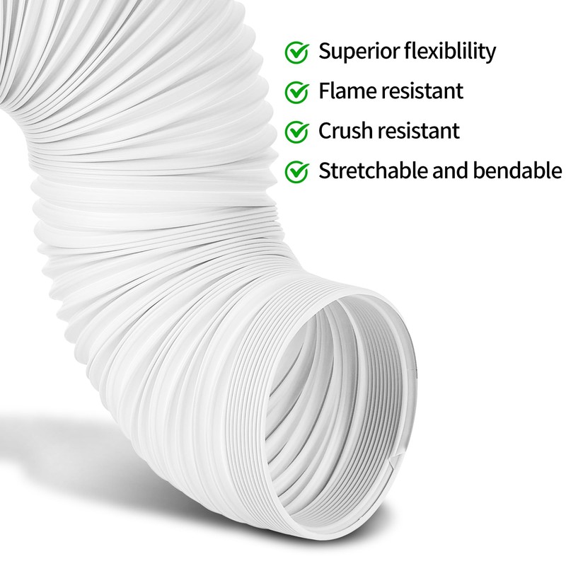 Portable Air Conditioner Exhaust Hose - 5.9 Inch Diameter, 78