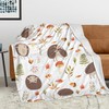 Hedgehog Blanket Cute Animals Super Soft Warm Bed Bedding Throw