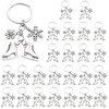 iMagitek 25 Pcs Skating Keychain Skates Snowflake Keychain Ice Skating