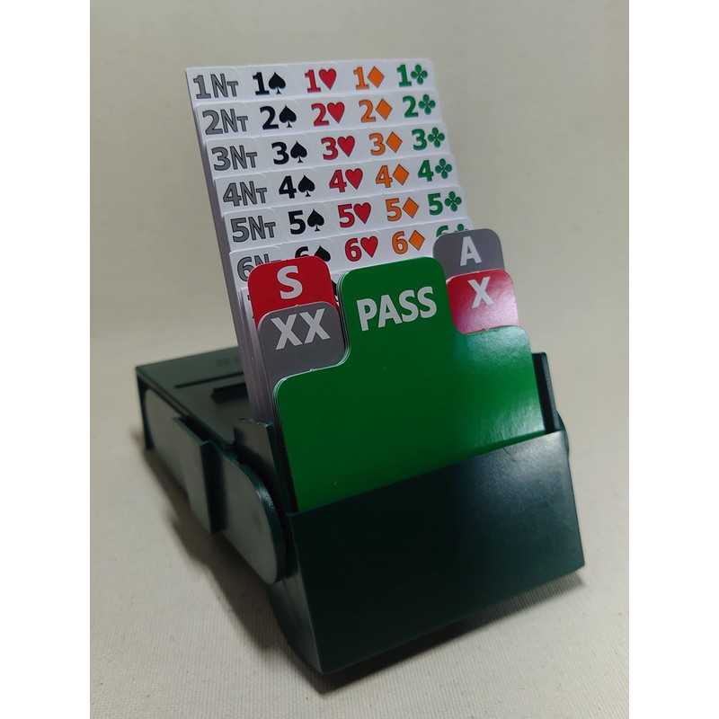 Bid Pal Bridge Bidding Box Set of 4 Green