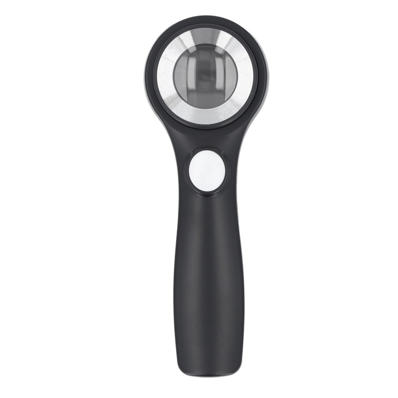 Magnifying Glass Handheld 60X Illuminated Magnifier USB Rechargeable LED Magnifying