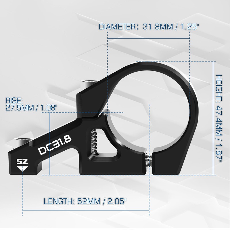BUCKLOS Direct Mount Mountain Bike Stem 31.8mm 35mm Bar Clamp