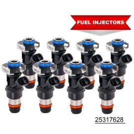CHUSYYRAY 8Pcs Original Fuel Injectors For 99-07 Chevy Silverado GMC 4.8/5.3/6.0L 25317628